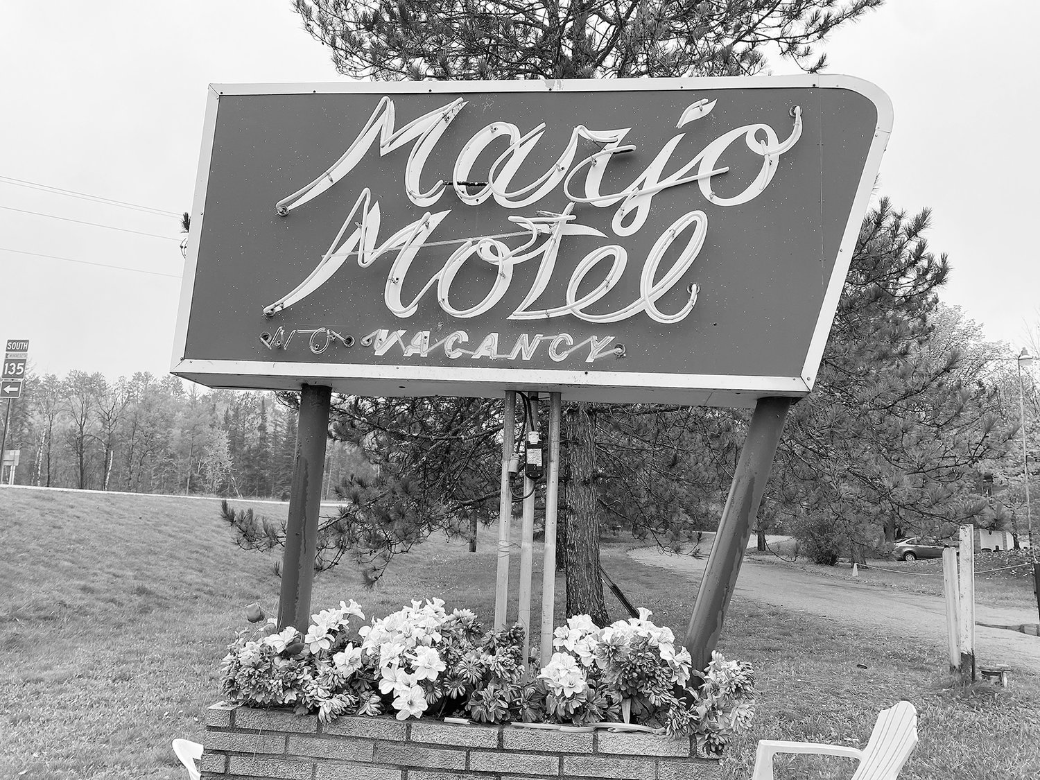 Iconic Marjo Motel neon sign damaged by